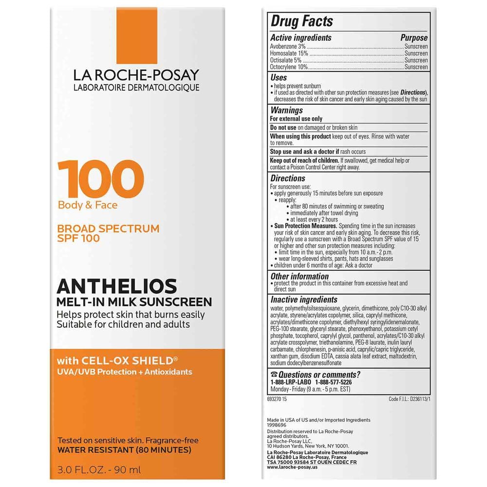 Anthelios Melt-In Milk Sunscreen for Face & Body SPF 100 - Image 3