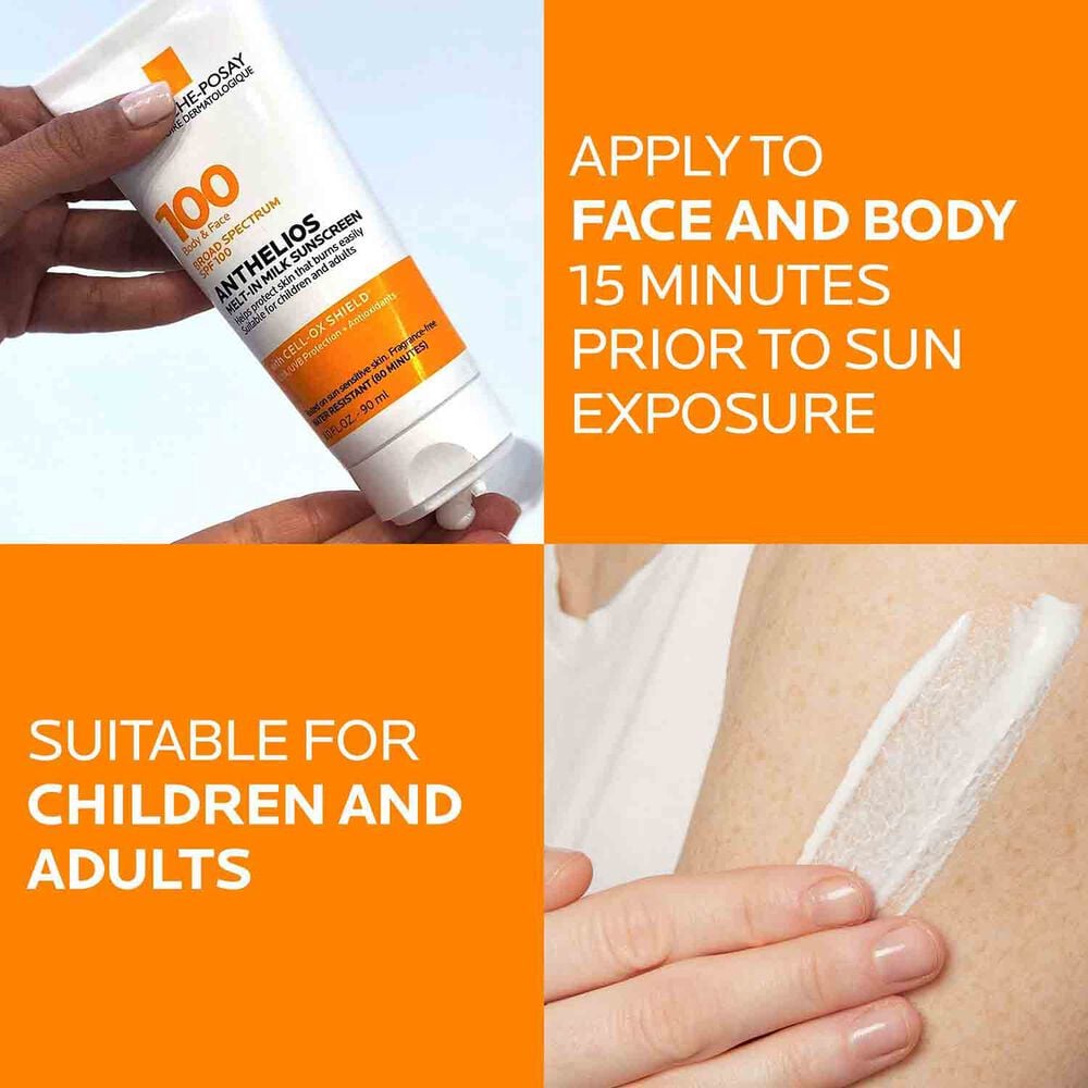 Anthelios Melt-In Milk Sunscreen for Face & Body SPF 100 - Image 5